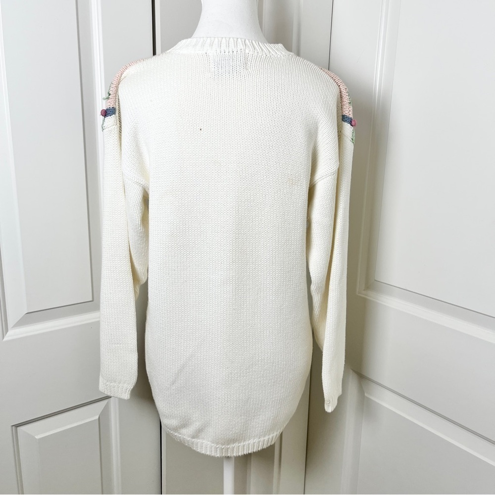 Vintage Runaway Bay Cottagecore Oversized Pastel Knit Pullover Sweater - S/M - Picture 10 of 16